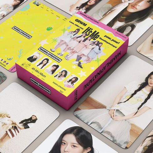 مجموعة بطاقات ILLIT الألبوم الصغير الرابع MAMIHLAPINATAPAI Lomo - 55 قطعة من بطاقات صور HD Kpop، بضائع قابلة للتجميع لمحبي MAGO، وبطاقات صور فردية وجماعية من ILLIT in Kuwait
