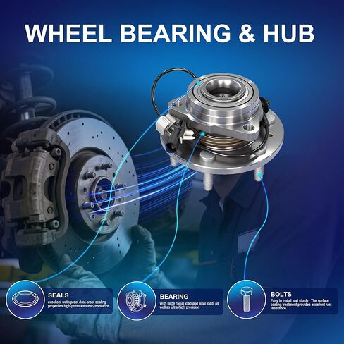 515160 Wheel Hub Bearing Assembly Compatible with Chevrolet Chevy Silverado 1500 Silverado 1500 LD 2015-2020 Suburban Tahoe GMC Sierra 1500 Limited Yukon XL Cadillac Escalade ESV XTS in Saudi Arabia