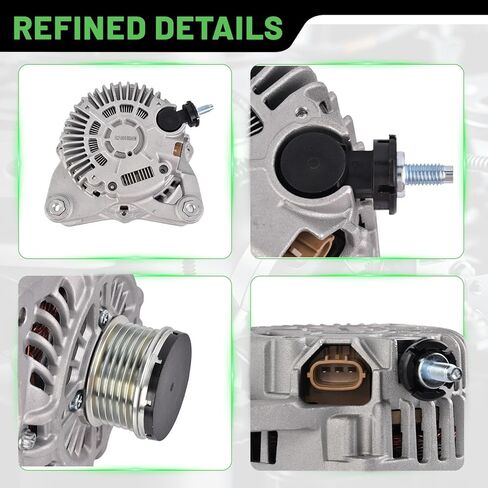 110A Alternator 12V Compatible with Nissan Altima 2.5L 2013-2018 (Sense, SL, SV, SR, Advance), Replaces PG-11657 23100-3TA1A 23100-3TA1B 11657N in Saudi Arabia