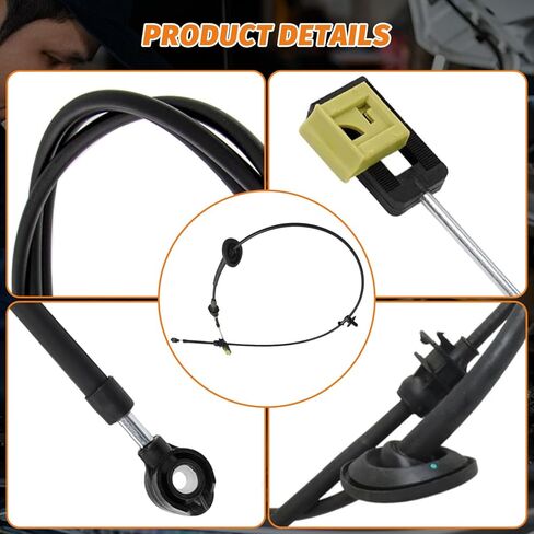 XC3Z-7E395-DA Automatic Transmission Shift Cable Compatible with Ford F250 F350 F450 F550 Super Duty 1999-2004 5.4L 6.8L,For Excursion 2000-2005,Replace 905-615 Y1461 CA1297 in Saudi Arabia