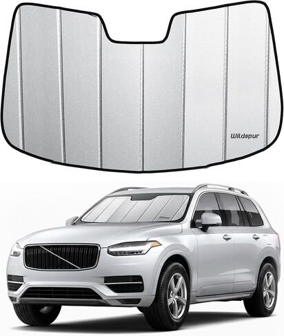 مخصص صالح 2016-2026 XC90 الزجاج الأمامي الشمس الظل لفولفو XC90 2016 2017 2018 2019 2020 2021 2022 2023 2024 2025 2026 - ترقية 6 طبقة ثلاثية صفح الأساسية نافذة أمامية الظل مع حقيبة التخزين in Kuwait