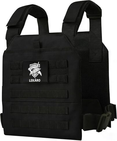 Adjustable Weighted Vest, Tactical Weight Vests for Men and Women, Body Weight Vest for Strength and Endurance Training, Fitness, Running, WODs (Weight Vest Plates Not Included) in Saudi Arabia