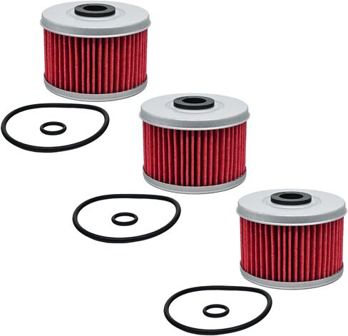 3Pack HF113 15412-HM5-A10 Oil Filter Replacement for Honda Foreman 450 400 500 Rancher 350 TRX420 TRX250 TRX300 TRX350 TRX400EX TRX420FE TRX450ES TRX500FE XL250R in Saudi Arabia