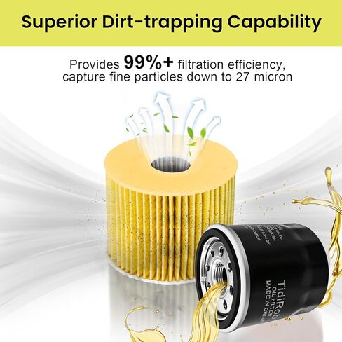 4 Pack 49065-0724 Oil Filter Replace AM107423 49065-7010 for Kawasaki FX801V FX850V FX1000V FJ180V FH381-721V FH601-770D Engines Lawn Mower in Saudi Arabia