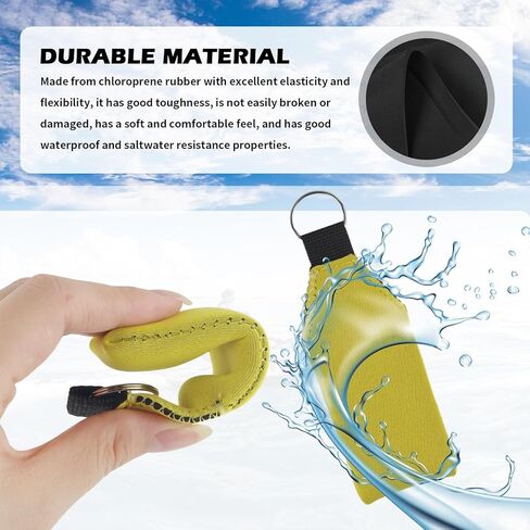 2PCS Floating Key Chain for Boating,Floating Keychain with O Ring,Water Resistant Boat Key Float Car Accessories in Saudi Arabia