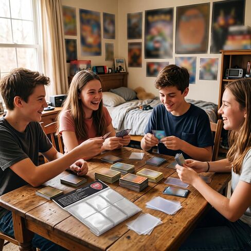 أكمام قرش ناعمة شفافة 600 قيراط متوافقة مع MTG وPokémon - تحميل علوي محكم، 100 ميكرومتر PP لممارسة ما قبل البطولة، والتخزين المنزلي، والمجلدات واللعب العادي (63 × 88 مم) in Kuwait