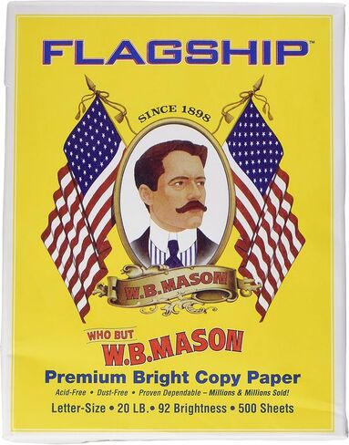 Flagship W.B. Mason Copy Paper, 92 Bright, 20 lb., 500/RM in Saudi Arabia