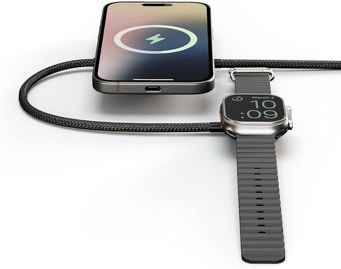 محطة شحن معيارية 4 في 1 من ZENS MagSafe لأجهزة iPhone وAirPods وApple Watch وiPad، تدعم وضع الاستعداد iOS 17، ومحول طاقة 65 وات متضمن in Saudi Arabia