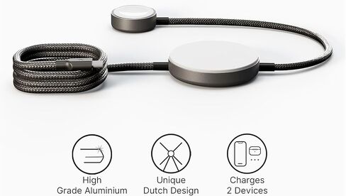 محطة شحن معيارية 4 في 1 من ZENS MagSafe لأجهزة iPhone وAirPods وApple Watch وiPad، تدعم وضع الاستعداد iOS 17، ومحول طاقة 65 وات متضمن in Saudi Arabia