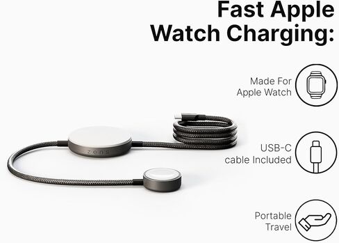 محطة شحن معيارية 4 في 1 من ZENS MagSafe لأجهزة iPhone وAirPods وApple Watch وiPad، تدعم وضع الاستعداد iOS 17، ومحول طاقة 65 وات متضمن in Saudi Arabia