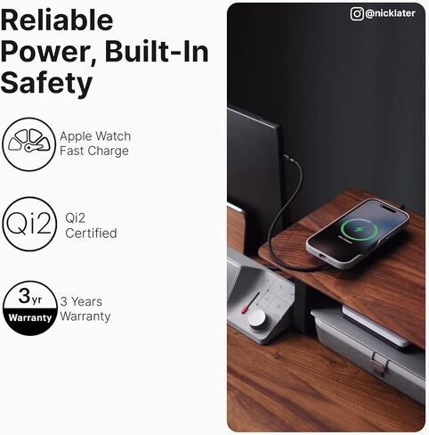 محطة شحن معيارية 4 في 1 من ZENS MagSafe لأجهزة iPhone وAirPods وApple Watch وiPad، تدعم وضع الاستعداد iOS 17، ومحول طاقة 65 وات متضمن in Saudi Arabia