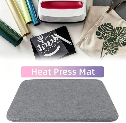 حصيرة الضغط الحراري Corey-z متوافقة مع Cricut EasyPress 2 / EasyPress، حصيرة مقاومة للحرارة لنقل الحديد من الفينيل HTV، الكي الحرفي بنفسك (12 × 12 بوصة) in Kuwait