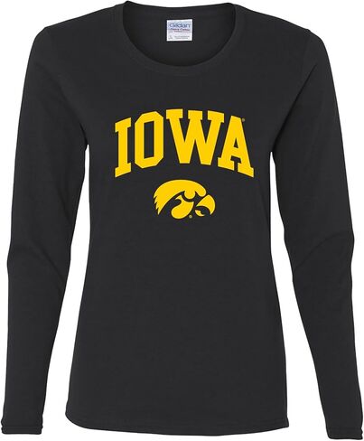 NCAA Arch Logo, Team Color Womens Long Sleeve T Shirt, College, University in Saudi Arabia