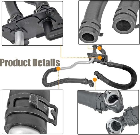 مجموعة خرطوم سخان 55038032AK متوافقة مع Jeep Grand Cherokee 5.7L V8 2011-2017، متوافقة مع Dodge Durango 2011-2014، استبدال خرطوم السخان الأساسي 55038032AE in Kuwait