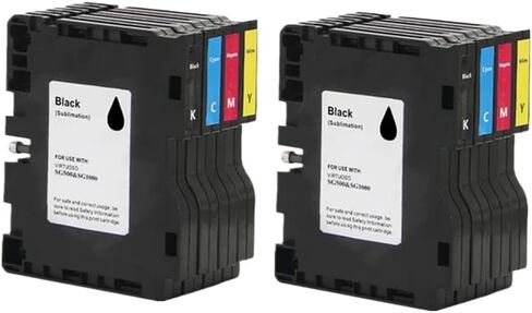 Compatible Sublimation Ink Cartridge for SG500 SG1000 Printers Works with SG500 and SG1000 Models 500 1000 Capacity(2 Sets) in Saudi Arabia