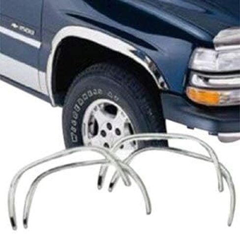 QMI 295002 -Fender Trim Compatible with Geo Tracker and Suzuki Sidekick (Full Arch) Mirror Polished Stainless Steel Wide Width Set Of 4 in Saudi Arabia