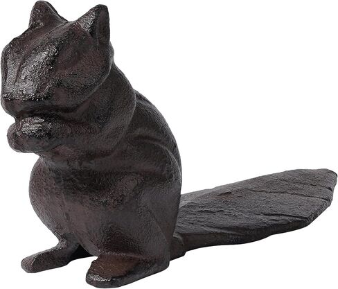Cast Iron Chipmunk Door Stop – Heavy Duty Floor Stopper with Animal Squirrel Design, Decorative Door Wedge for Home, Kitchen or Office in Saudi Arabia