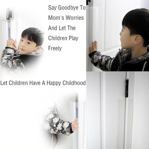 2-Pack Door Pinch Protectors - Child Safety Hinge Covers for 90° & 180° Doors, Baby Proofing Finger Guard for Home Gates & Frames, Anti-Pinch Shield in Kuwait