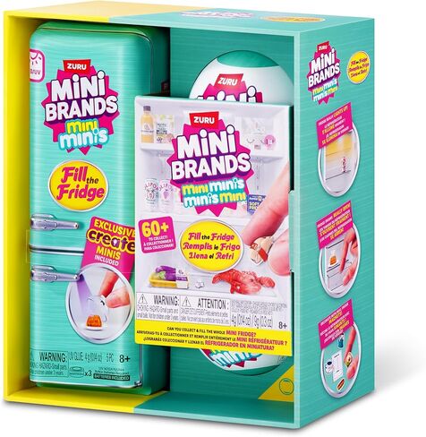 Mini Brands -Fill The Fridge-Series 1-1PK Fill The Fridge PLAYSET S1 and 2PK INT Capsules S1 Combo in Saudi Arabia