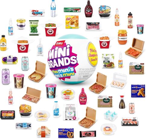 Mini Brands -Fill The Fridge-Series 1-1PK Fill The Fridge PLAYSET S1 and 2PK INT Capsules S1 Combo in Saudi Arabia