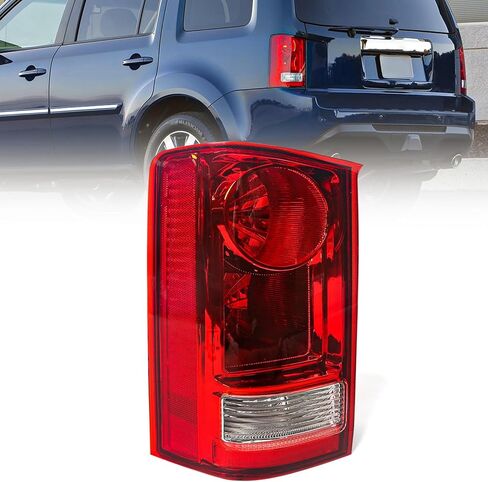 مجموعة مصابيح الذيل الأيمن من Huray لسيارة Honda Pilot 2009-2015 [33500-SZA-A02] [مع Blubs] استبدال مصباح الذيل OE جانب الركاب in Kuwait