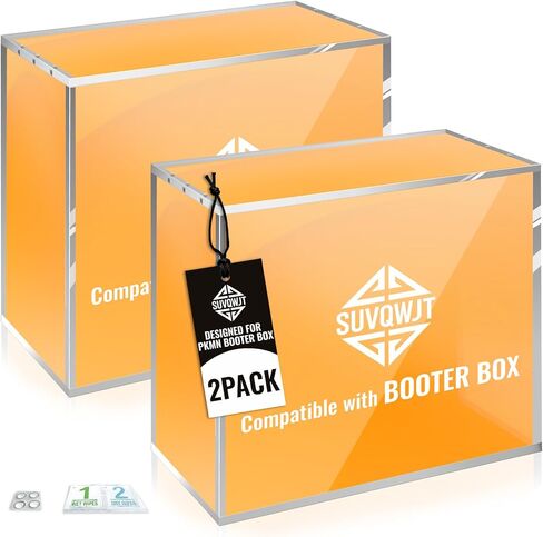 Upgrade PKMN Booster Box Acrylic Case, 5mm Thick Clear Acrylic Protector, PKMN Booster Box Case, Premium Magnetic Holder, Storage Container for Trading Card Collection in Saudi Arabia