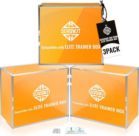 حافظة أكريليك من Elite Trainer Box - حافظة حماية ETB سميكة للغاية متوافقة مع PKMN، غطاء مغناطيسي، مقاوم للأشعة فوق البنفسجية، صندوق تخزين عرض قابل للتكديس لمجموعة PKMN ETB in Kuwait