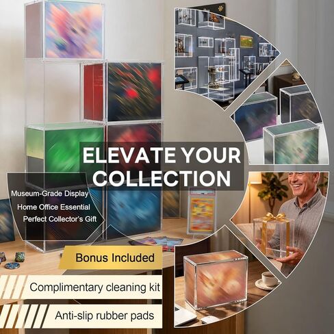حافظة أكريليك من Elite Trainer Box - حافظة حماية ETB سميكة للغاية متوافقة مع PKMN، غطاء مغناطيسي، مقاوم للأشعة فوق البنفسجية، صندوق تخزين عرض قابل للتكديس لمجموعة PKMN ETB in Kuwait