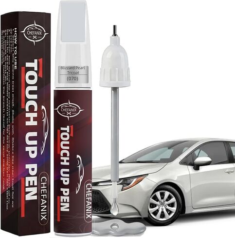 Ice Cap/Super White(040) Touch Up Paint Pen Compatible with Toyota - Exact Color Match, 2-in-1 Brush & Pen,Car Paint Scratch Repair Kit for RAV4/Camry/Corolla/Tacoma/Highlander/Sienna in Saudi Arabia