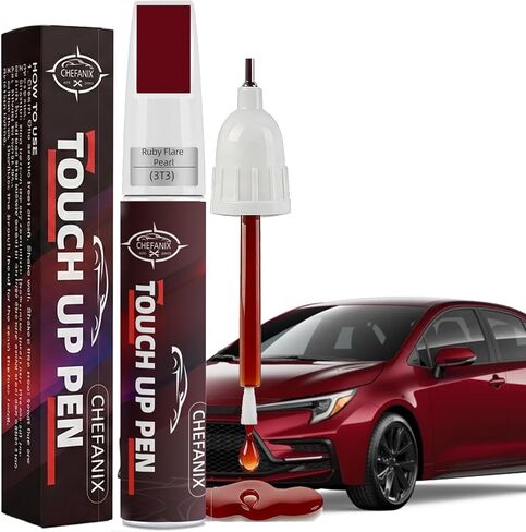 Ice Cap/Super White(040) Touch Up Paint Pen Compatible with Toyota - Exact Color Match, 2-in-1 Brush & Pen,Car Paint Scratch Repair Kit for RAV4/Camry/Corolla/Tacoma/Highlander/Sienna in Saudi Arabia