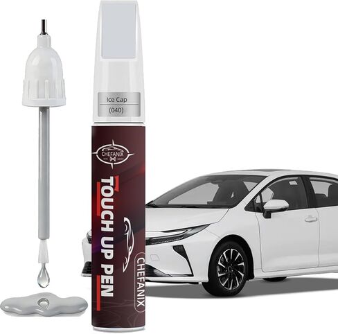 Ice Cap/Super White(040) Touch Up Paint Pen Compatible with Toyota - Exact Color Match, 2-in-1 Brush & Pen,Car Paint Scratch Repair Kit for RAV4/Camry/Corolla/Tacoma/Highlander/Sienna in Saudi Arabia