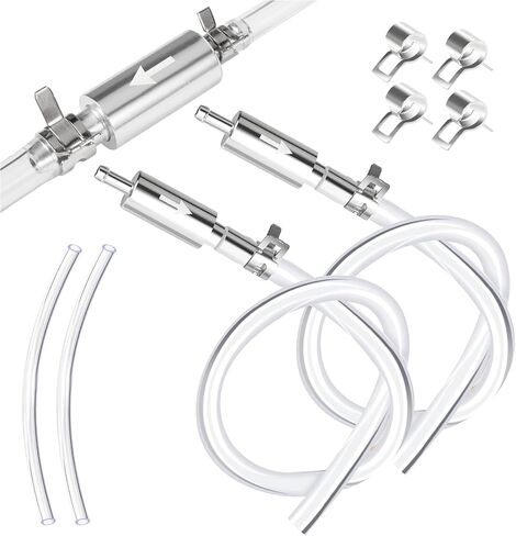 White 2Set Brake Bleeder Kit,Brake Fluid Bleeder Kit Includes 4PCS Brake Bleeder Hose,2PCS One Way Check Valve,Universal Break Bleeder Kit Car Accessories for Car Motorbike Bike (10) in Saudi Arabia