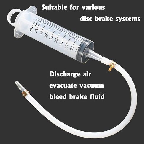 Brake Bleed Kit Hydraulic Disc Clutch Bleeding Tool with 100ml Syringe 50cm Hose One Way Check Valve for Motorcycle Car Repair in Kuwait