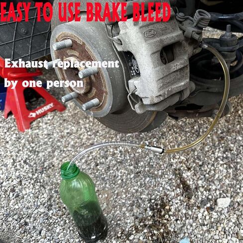 Brake Bleed Kit Hydraulic Disc Clutch Bleeding Tool with 100ml Syringe 50cm Hose One Way Check Valve for Motorcycle Car Repair in Kuwait