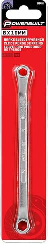 مفتاح ربط الفرامل Powerbuilt 8 × 10 مم، مفتاح ربط مزدوج بإزاحة عميقة 45 درجة، وصول مزدوج 8 مم/10 مم لنزيف هواء الأسطوانة - 648408 in Kuwait