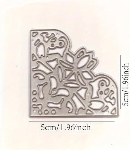 8 Mini Corner Flower Metal Embossing Dies Set, Handmade Card Making Templates for Scrapbooking, Carbon Steel Cutting Mold for Paper Crafts in Kuwait