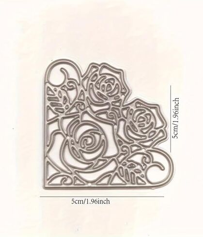 8 Mini Corner Flower Metal Embossing Dies Set, Handmade Card Making Templates for Scrapbooking, Carbon Steel Cutting Mold for Paper Crafts in Kuwait