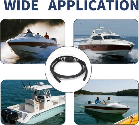 65700-90J23 5/16 "7.5FT خط وقود القوارب البحرية مع مجموعة موصل متوافق مع استبدال المحركات الخارجية سوزوكي 65700-90J24 in Kuwait