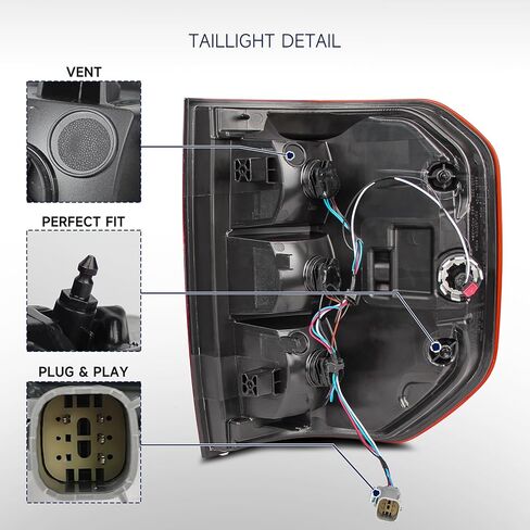 Tail lights Compatible with Ford Maverick Lariat 2022 2023 2024 LED Type Taillight Rear Brake Tail Lamp Assembly Left Driver Side Replace FO2800289 NZ6Z13405D in Saudi Arabia