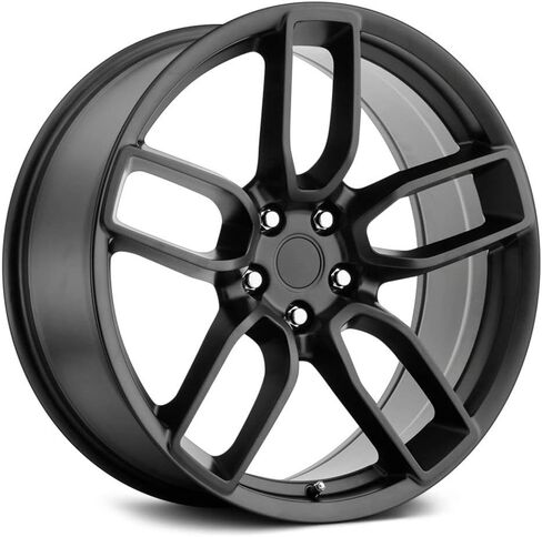 Voxx Replica HELLCAT WIDEBODY RED EYE Custom Wheel - 20x9, 20 Offset, 5x114.3 Bolt Pattern, 71.5mm Hub - Matte Black Rim in Saudi Arabia