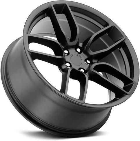 Voxx Replica HELLCAT WIDEBODY RED EYE Custom Wheel - 20x9, 20 Offset, 5x114.3 Bolt Pattern, 71.5mm Hub - Matte Black Rim in Saudi Arabia