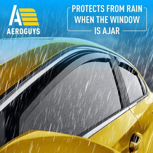 Extra Durable Window Wind Deflectors in-Channel Window Visors Rain Guards Fit for Kia Forte 2019-2024, Sun Visors, Wind Vent for Shades, Exterior Car Accessories - 4 pcs. AG1020 in Saudi Arabia
