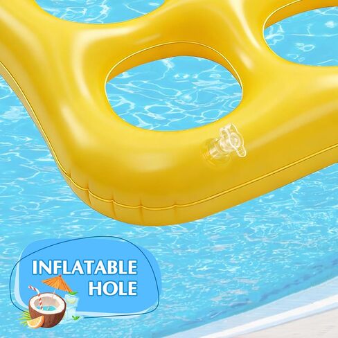 Inflatable Pool Toys Games Set - Tic-Tac-Toe Toss Game Floating Toy with 10 Balls, Outdoor Swimming Water Toys for Kids Adults in Saudi Arabia