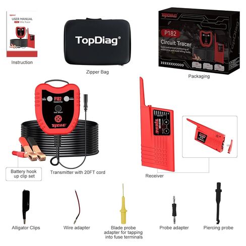 Wire Tracer Electrical Automotive Short Circuit Finder, Short Open Circuit Finder, Circuit Tracer for Shorts and Opens, Circuit Breaker Finder Tool, P182 in Saudi Arabia