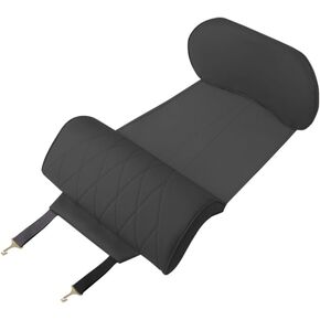 Car Seat Leg Extension with Lumbar Support, Extension Pad for General Motors Car Seats, Leg and Waist Support for Car Travel, Nappa Leather Memory Foam (Black) in Saudi Arabia