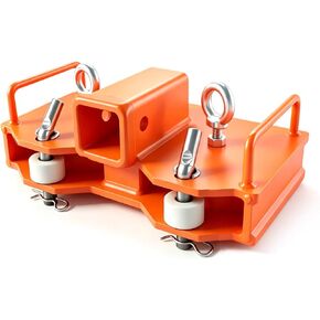 Heavy Duty Forklift Trailer Hitch Attachment, 6500LBS Towing Capacity 2" Receiver, Compatible with Dual Pallet Forks, Fork Mounted Tow Hitch for Warehouse, Construction, Farm & Industrial Use in Saudi Arabia