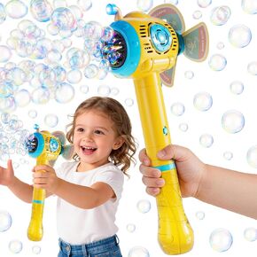 Lucky Doug Bubble Gun، مدفع رشاش فقاعي للأطفال الصغار مع فقاعات غنية، مسدسات فقاعات للأطفال مع تصميم مانع للتسرب 360 درجة، مسدس فقاعات تلقائي للأطفال الصغار في الفناء الخلفي والتخييم في الهواء الطلق in Kuwait
