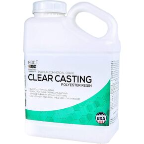 FGCI Clear Casting Polyester and UV Resin Kit 8 Pound, Bulk Liquid Plastic for Realistic Fake Water, Craft Casting, and Decorative Projects in Saudi Arabia