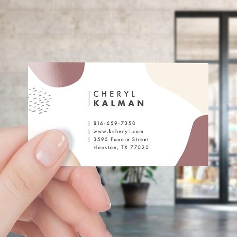 GotPrint 2"x3.5" Custom Business Cards, Upload Your Own Logo or Photo, Personalized Glossy Cards for Small Businesses, 500 Qty in Saudi Arabia