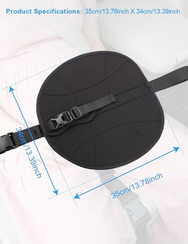Car Seat Cushion for Pregnancy Driving, Automotive Seat Pad with Non-Slip Bottom & Adjustable Strap – Pregnancy & Post-Surgery Relief Seat Cushion, Relieve Abdominal Discomfort,Fits All Car Seats in Saudi Arabia